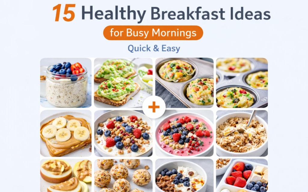 15 Healthy Breakfast Ideas for Busy Mornings (Quick & Easy) 2 15 Healthy Breakfast Ideas for Busy Mornings