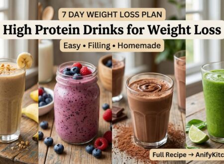7 day high protein drinks for weight loss including banana berry chocolate and green smoothies homemade