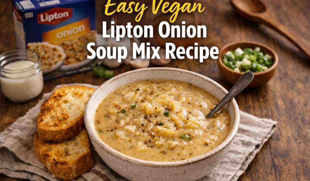 Easy Vegan Lipton Onion Soup