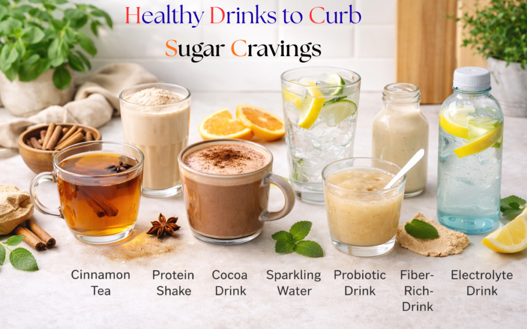 7 Drinks That Help Reduce Sugar Cravings Naturally 2 Healthy Drinks to Curb Sugar Cravings