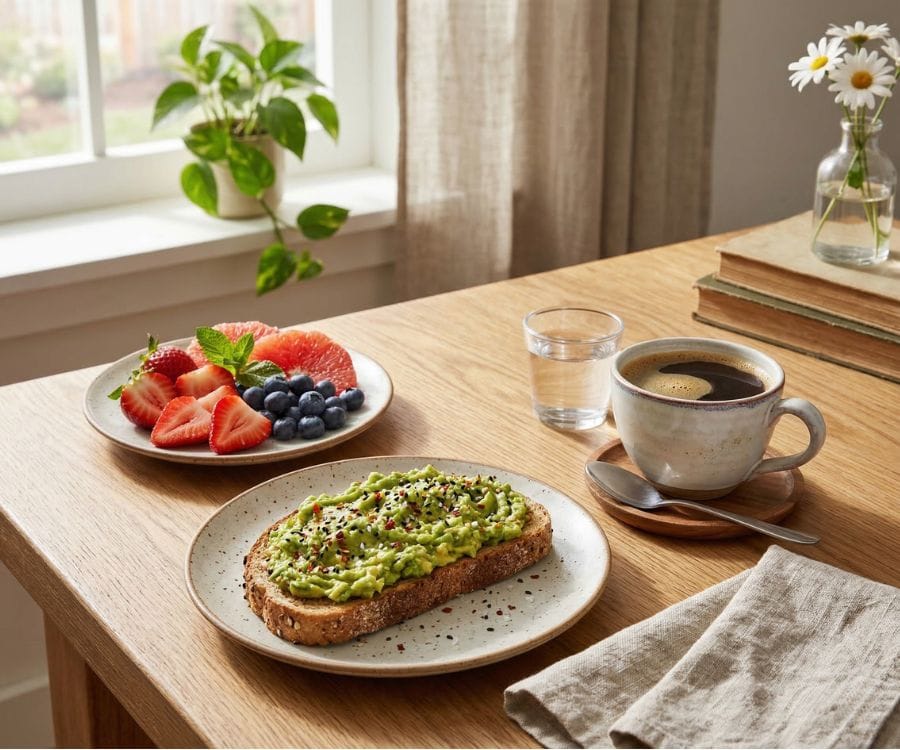 Healthy Avocado Toast Recipe (Easy Breakfast in 5 Minutes) 4 avocado toast serving breakfast.jpg