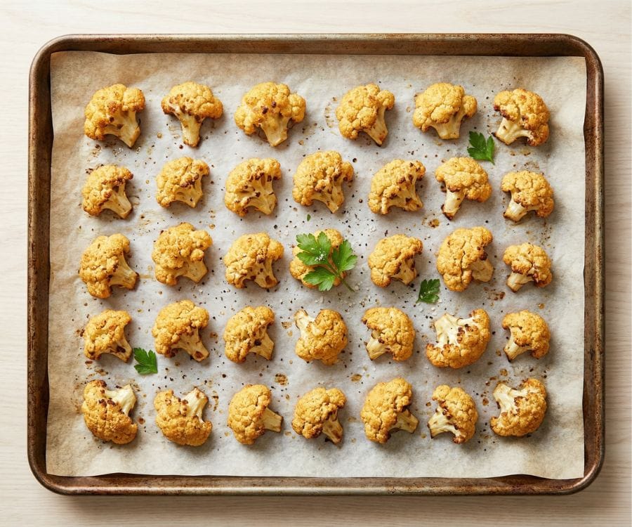 Crispy Sweet and Sour Cauliflower (Easy Vegan & Gluten-Free Recipe) 3 baked crispy cauliflower.jpg