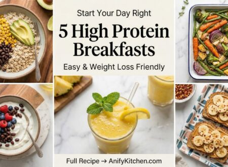5 high protein breakfast recipes for weight loss including oats eggs yogurt toast and smoothie