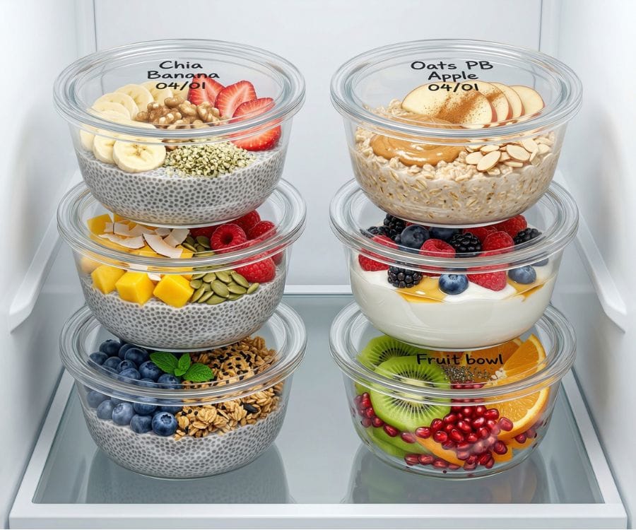 7 Healthy Breakfast Bowls (Quick & Easy, High Protein, Ready in 10 Minutes) 4 meal prep healthy breakfast bowls.jpg