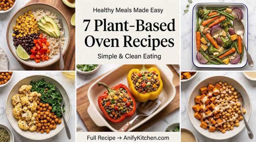 7 easy healthy plant based oven recipes simple clean eating meals
