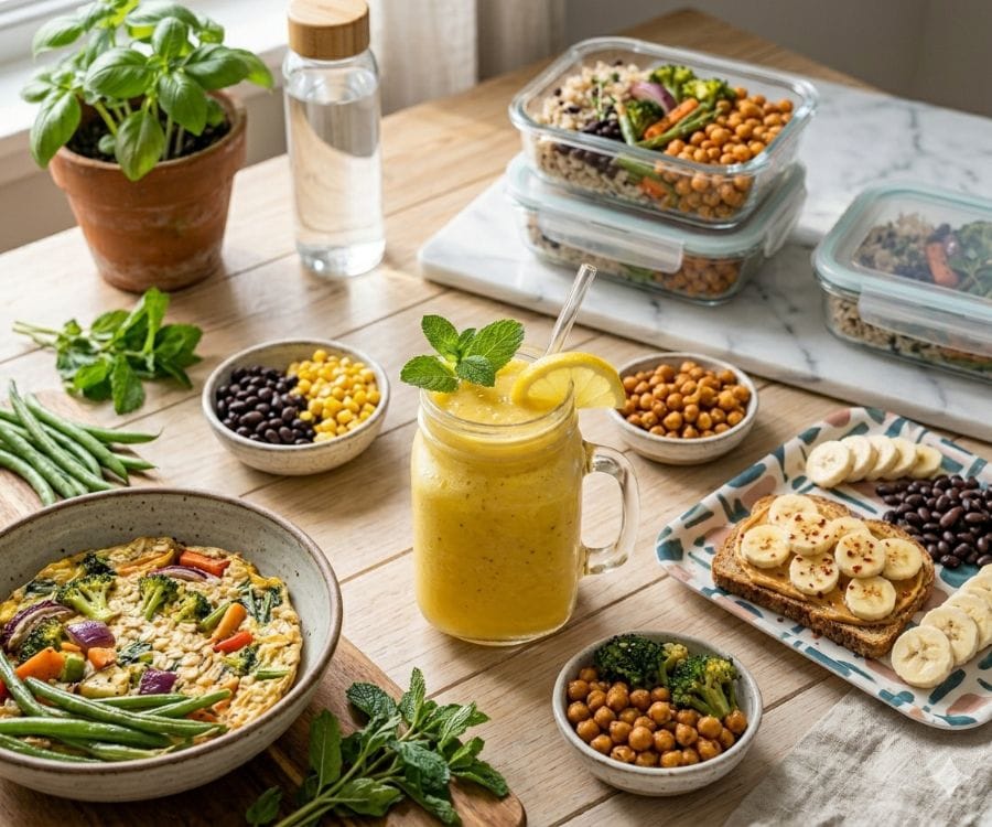 5 High-Protein Breakfast Recipes for Weight Loss (Easy & Healthy at Home) 5 protein smoothie meal prep.jpg