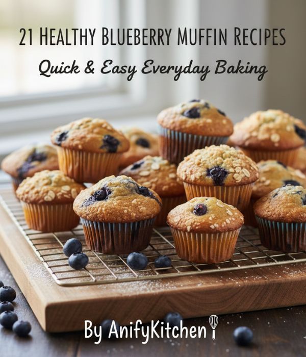 21 Easy & Healthy Blueberry Muffin Recipes 