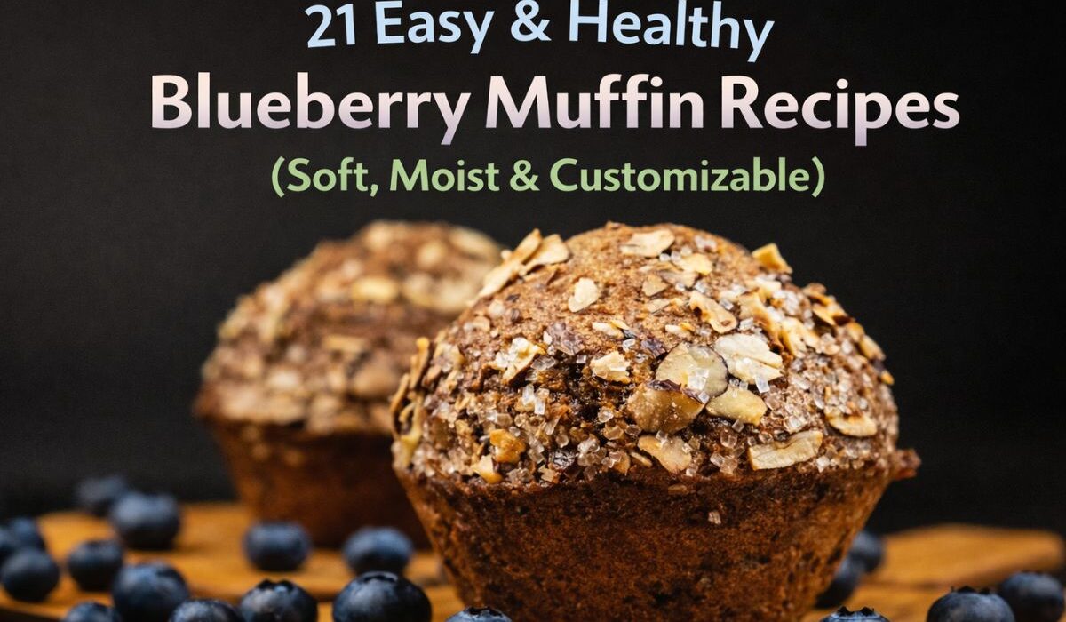 21 Easy & Healthy Blueberry Muffin Recipes (Soft, Moist & Customizable)