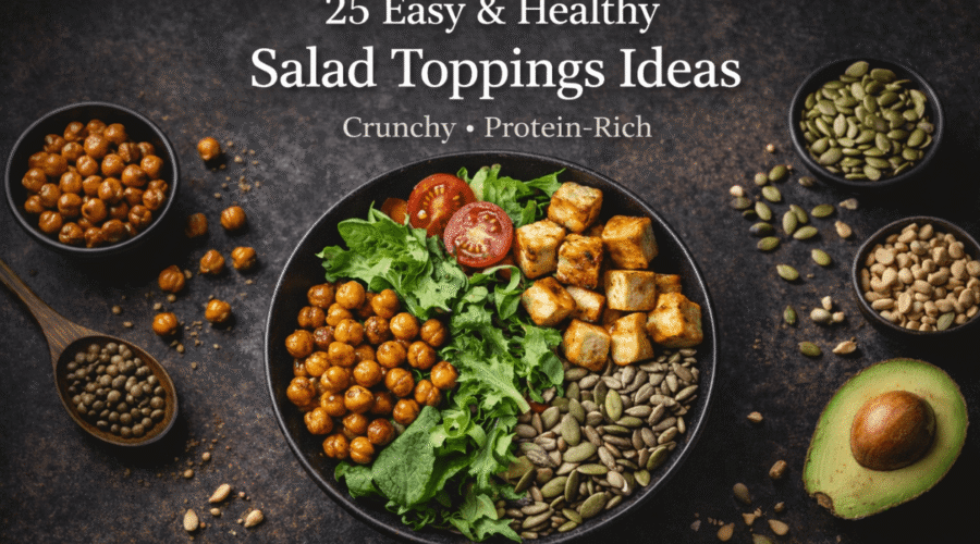 25 Easy & Healthy Salad Toppings Ideas (Crunchy + Protein-Rich)