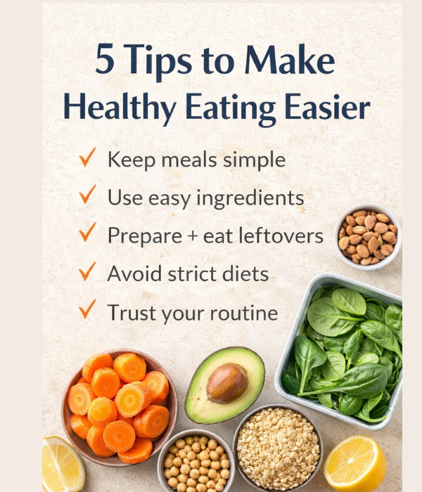 5 Tips To Make Healthy Eating Easier
