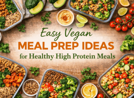 Easy Vegan Meal Prep Ideas for Healthy High Protein Meals