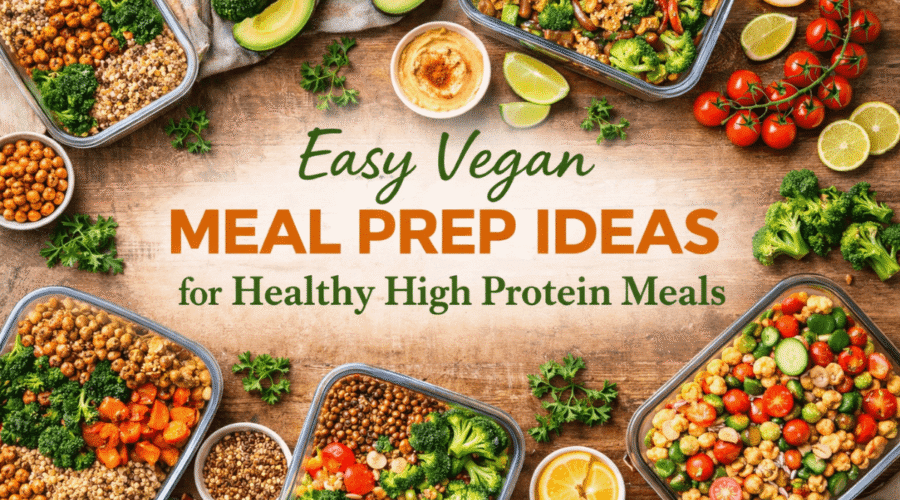Easy Vegan Meal Prep Ideas for Healthy High Protein Meals
