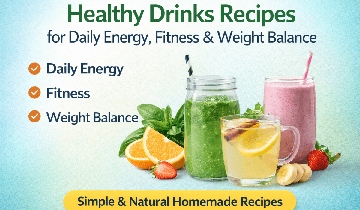 Healthy Drinks Recipes for Daily Energy, Fitness & Weight Balance