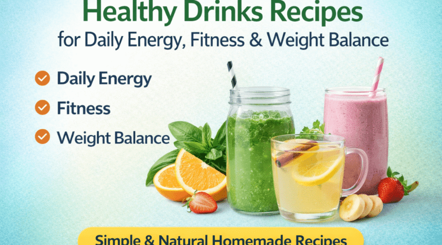 Healthy Drinks Recipes for Daily Energy, Fitness & Weight Balance