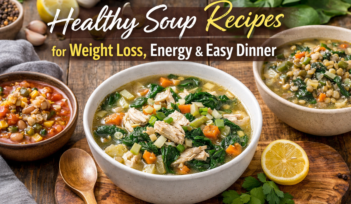 Healthy Soup Recipes for Weight Loss, Energy & Easy Dinner
