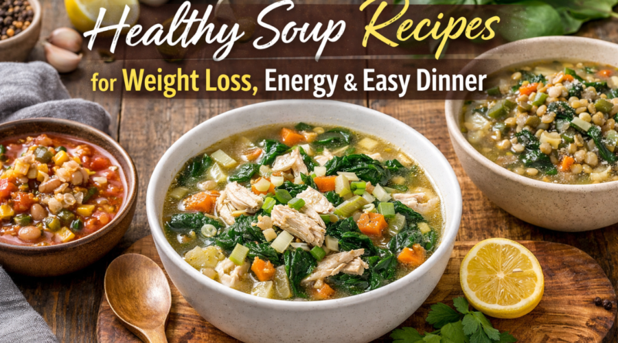 Healthy Soup Recipes for Weight Loss, Energy & Easy Dinner