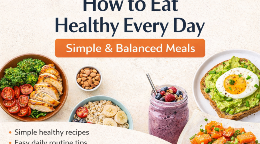 How to Eat Healthy Every Day with Simple & Balanced Meals