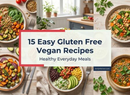 15 easy gluten free vegan recipes for healthy everyday meals including quinoa bowls chickpea stir fry and plant based dishes