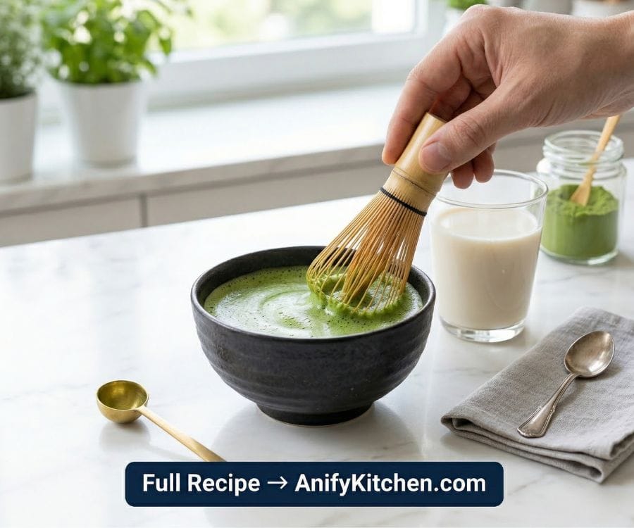 How to Make the Perfect Matcha Latte at Home (Quick & Easy Recipe) 4 how to whisk matcha latte.jpg 1