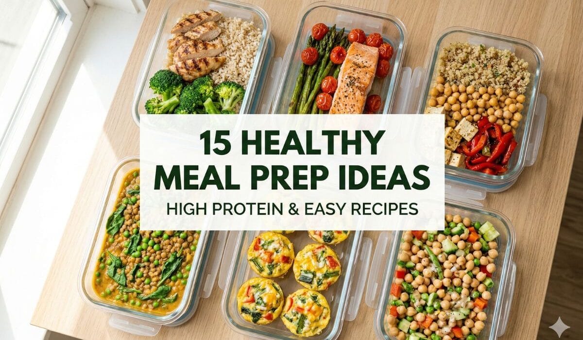 15 Healthy Meal Prep Ideas (High Protein & Easy) 1 15 Healthy Meal Prep Ideas (High Protein & Easy)