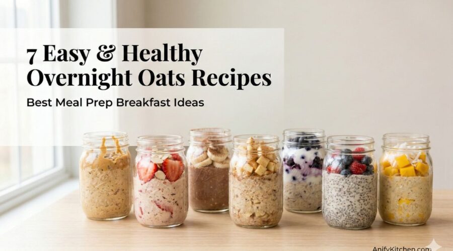 7 Easy & Healthy Overnight Oats Recipes (Best Meal Prep Breakfast Ideas) 6 7 Easy & Healthy Overnight Oats Recipes (Best Meal Prep Breakfast Ideas)