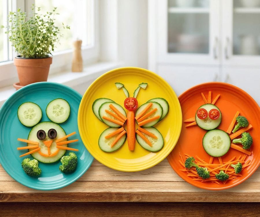 Creative Veggie Plates for Kids
