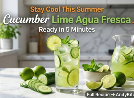 Cucumber Lime Agua Fresca (Refreshing Summer Drink in 5 Minutes) 40 Refreshing cucumber lime agua fresca in a glass with ice, fresh cucumber slices and lime wedges, healthy summer drink recipe