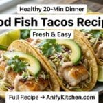 easy cod fish tacos recipe with slaw healthy quick dinner tacos with avocado and lime
