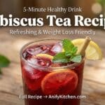 easy hibiscus tea recipe agua de jamaica iced healthy summer drink with lemon and mint