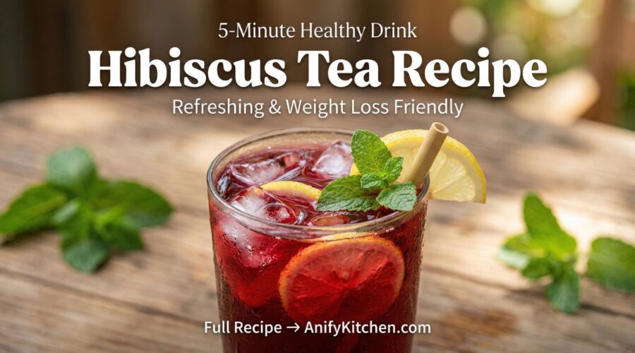 Easy Hibiscus Tea Recipe (Agua de Jamaica in 5 Minutes + Benefits) 6 easy hibiscus tea recipe agua de jamaica iced healthy summer drink with lemon and mint