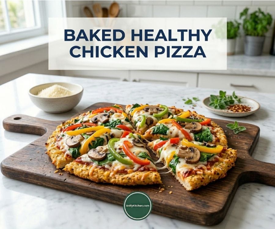 Easy Chicken Crust Pizza Recipe – Low Carb, High Protein & Gluten Free 4 healthy chicken crust pizza toppings.jpg 1