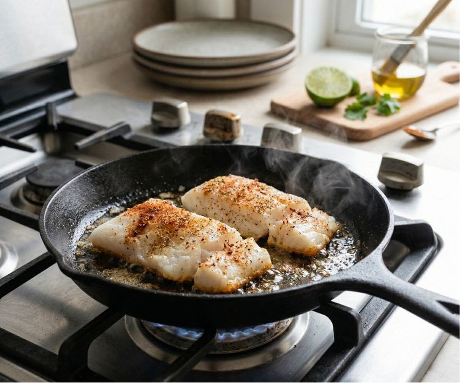 Easy Cod Fish Tacos Recipe (Healthy, Fresh & Ready in 20 Minutes) 3 how to cook cod for tacos.jpg