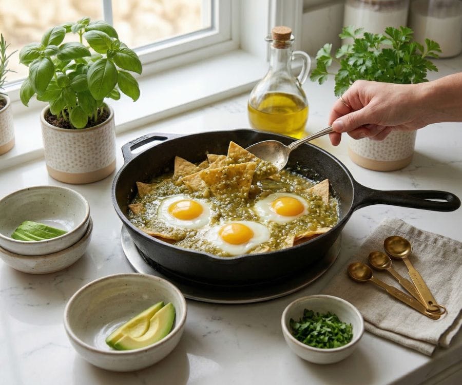 Healthy Chilaquiles Recipe (Easy Verde Version for Breakfast or Dinner) 3 how to make healthy chilaquiles.jpg