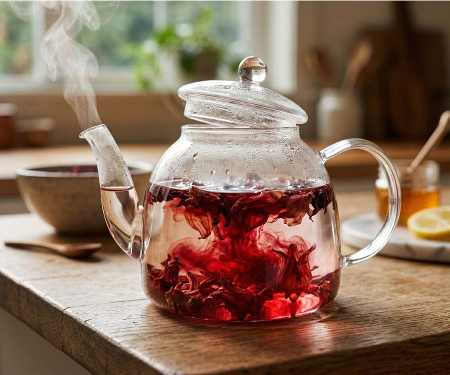 Easy Hibiscus Tea Recipe (Agua de Jamaica in 5 Minutes + Benefits) 3 how to make hibiscus tea.jpg