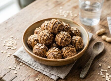 no bake peanut butter oatmeal energy balls healthy protein snack recipe