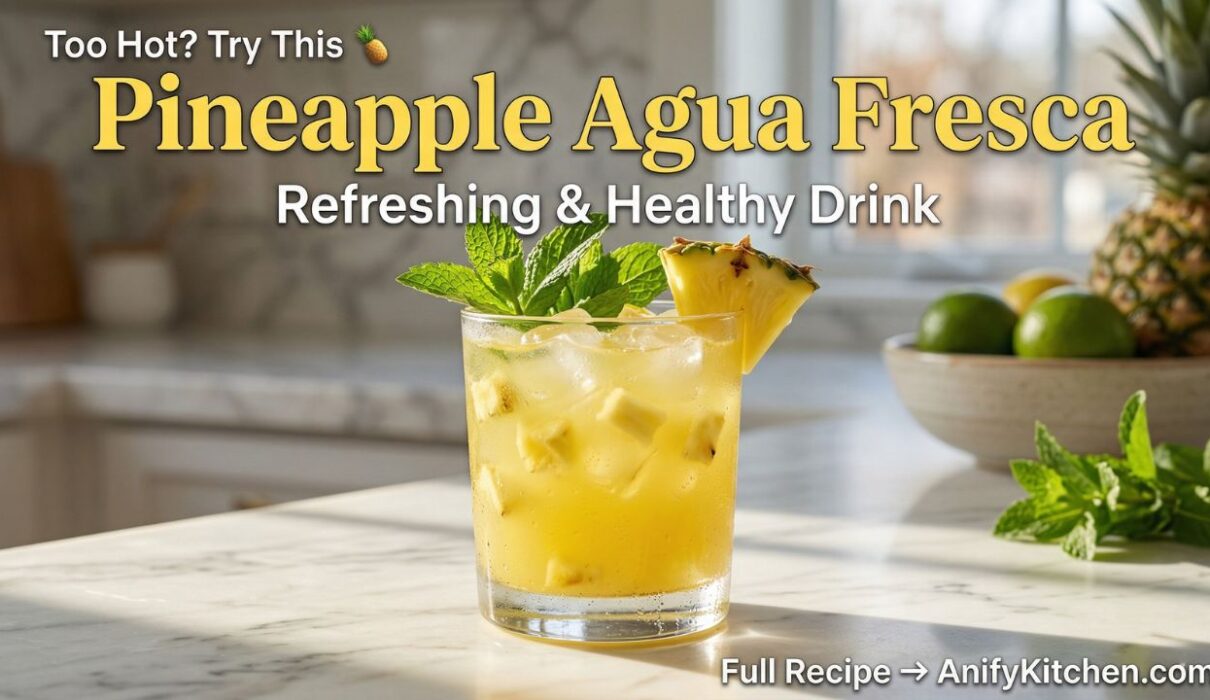 Pineapple agua fresca recipe refreshing healthy summer drink with fresh pineapple and ice
