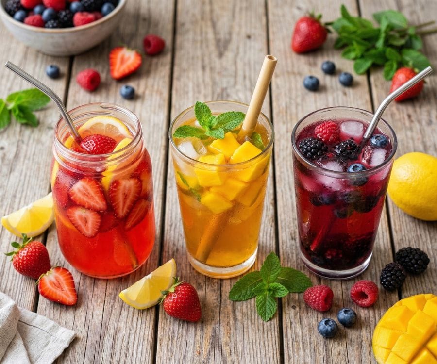 Healthy Summer Drink Recipes (Quick & Refreshing Drinks to Stay Cool) 2 refreshing summer drinks recipes.jpg