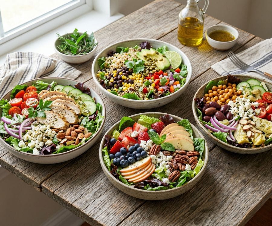 11 Spring Mix Salad Recipes (Healthy, Low Calorie & Easy Ideas) 3 spring mix salad recipes variety.jpg