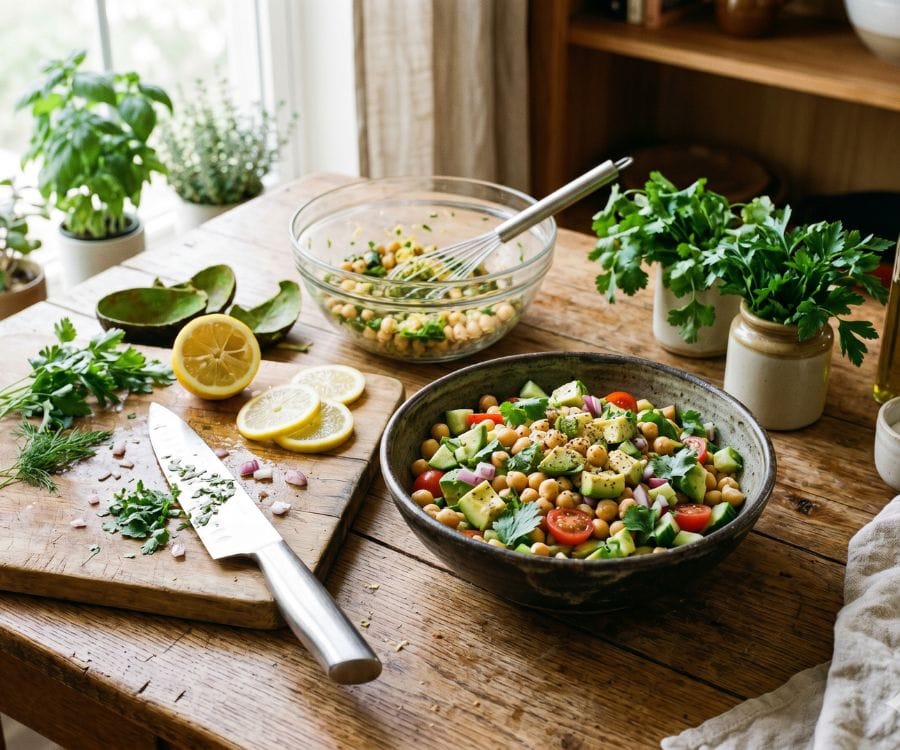 avocado chickpea salad healthy summer meal.jpg