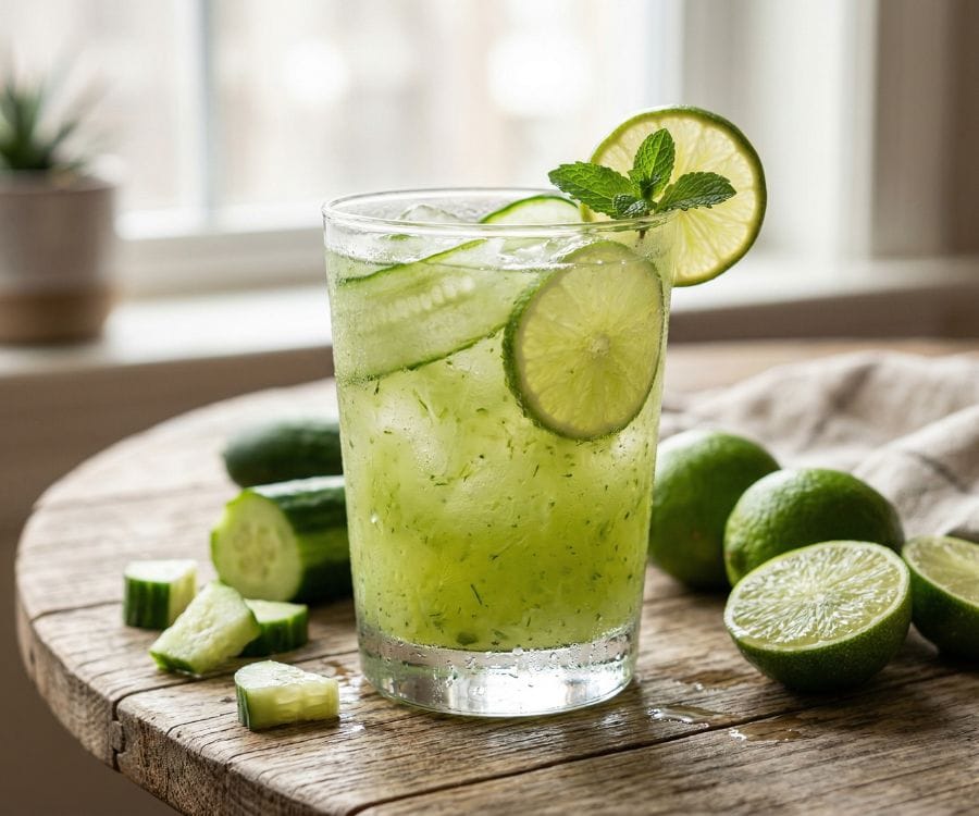 Mexican Fruit Drinks (Agua Fresca Guide + 5 Easy Recipes) 2 cucumber lime agua fresca drink.jpg