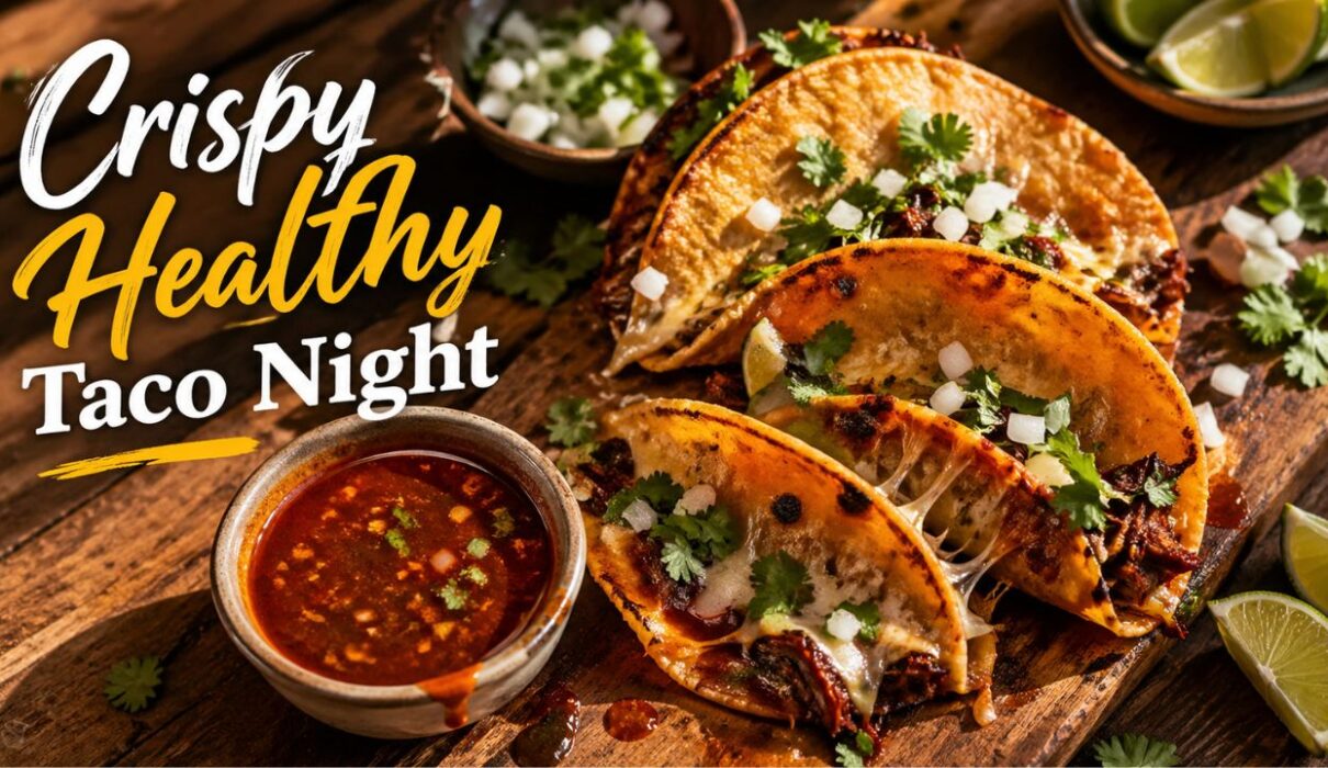 easy chicken birria tacos healthy oven baked recipe with consommé dipping sauce