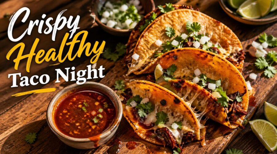 easy chicken birria tacos healthy oven baked recipe with consommé dipping sauce