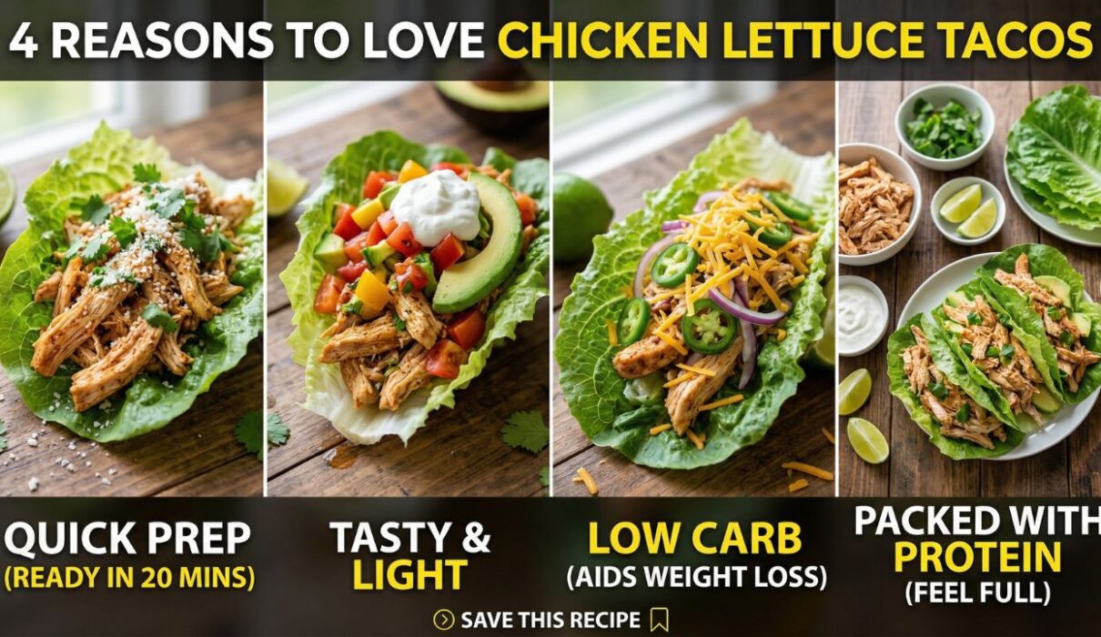 Easy Healthy Chicken Lettuce Tacos (Low Carb Chicken Taco Lettuce Wraps) 1 easy healthy chicken lettuce tacos low carb chicken taco lettuce wraps with fresh toppings and homemade style presentation