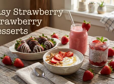 easy strawberry dessert recipes healthy quick ideas with fresh strawberries and simple ingredients