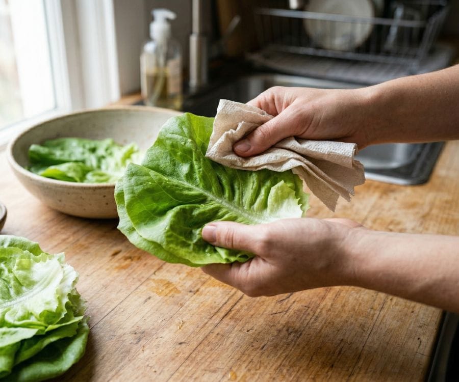 Easy Healthy Chicken Lettuce Tacos (Low Carb Chicken Taco Lettuce Wraps) 4 how to keep lettuce wraps crisp.jpg