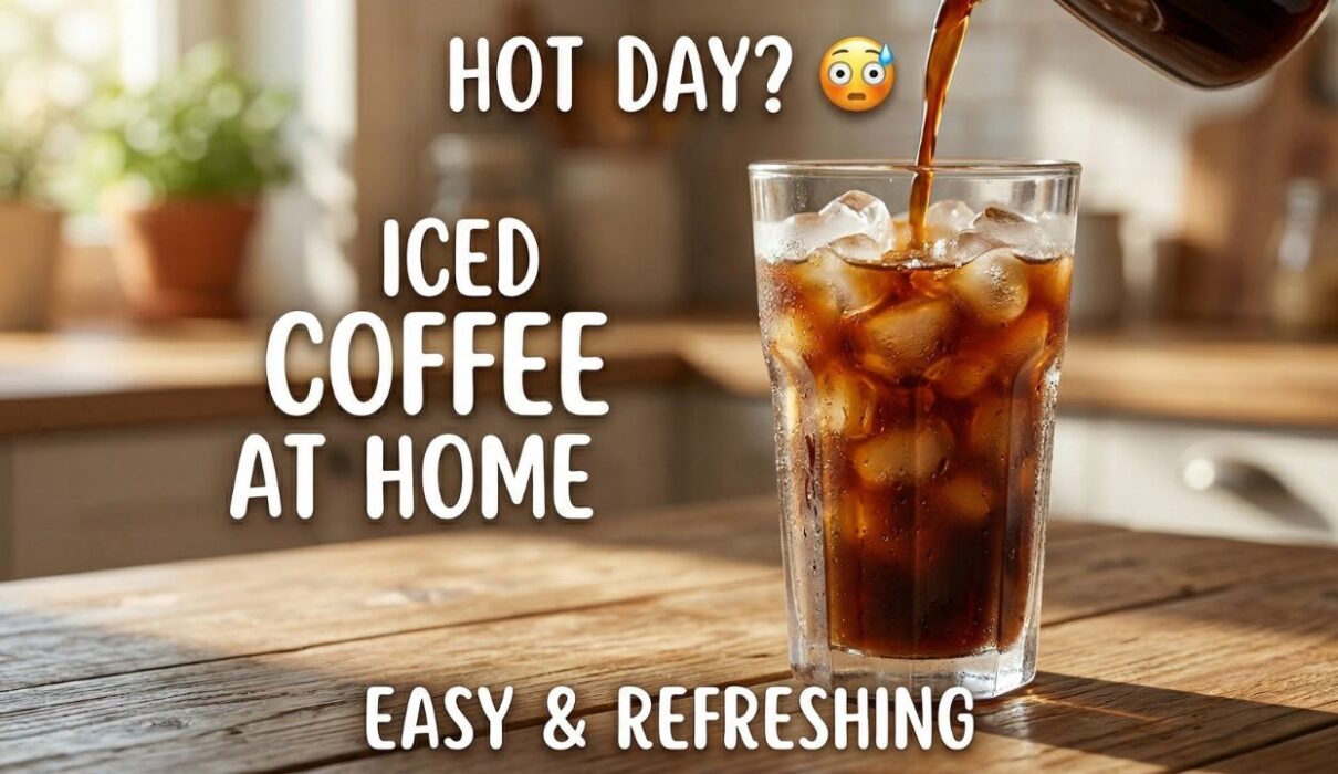 How to Make Iced Coffee at Home | Easy & Refreshing Summer Drink 1 iced coffee at home easy refreshing summer drink with ice and milk swirl