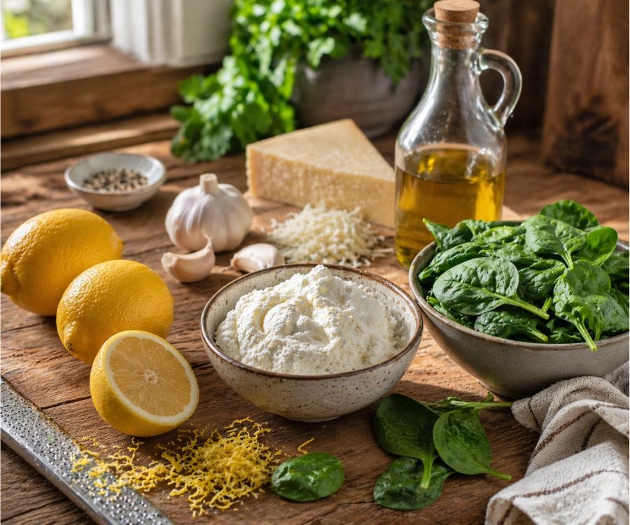 lemon ricotta pasta ingredients prep.jpg 1