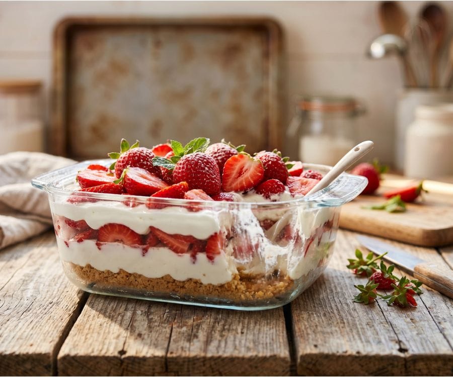 no bake strawberry dessert baking tray.jpg