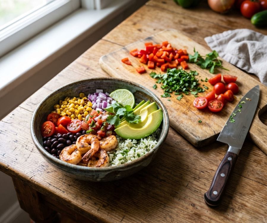 shrimp burrito bowl healthy meal prep.jpg