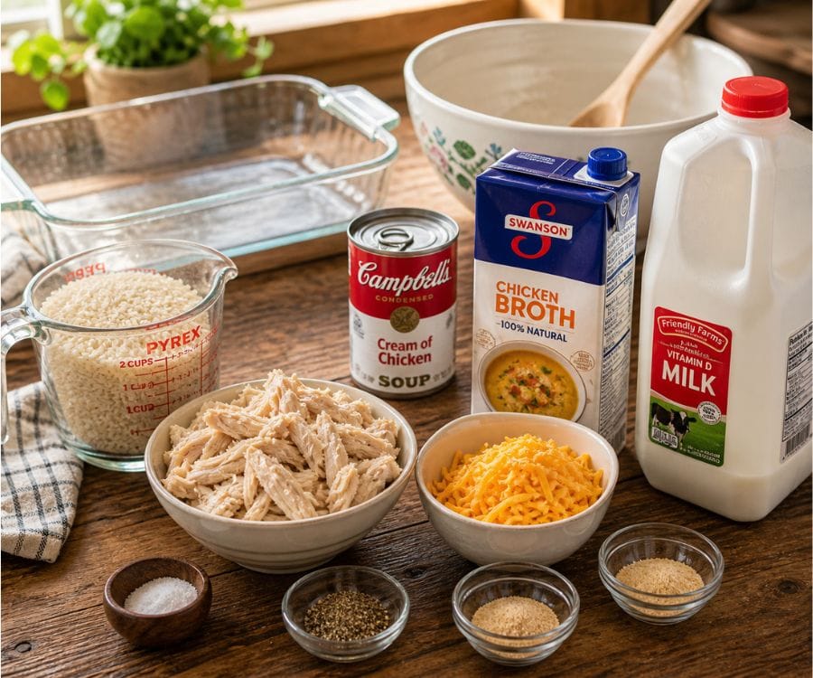 chicken rice casserole ingredients prep.jpg
